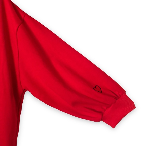 Wren + Glory Red Nice Hand Painted Sweatshirt Christmas One Size - Picture 3 of 7